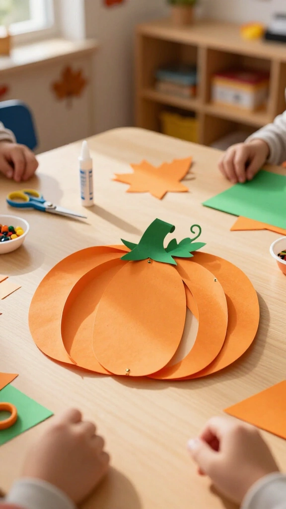 Thankful pumpkin paper strips