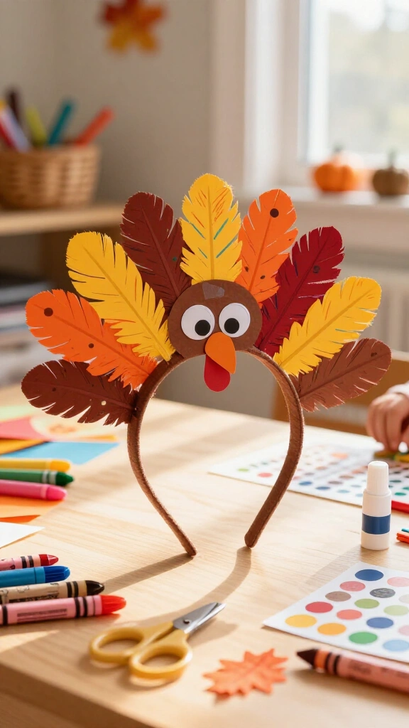 Turkey headband craft