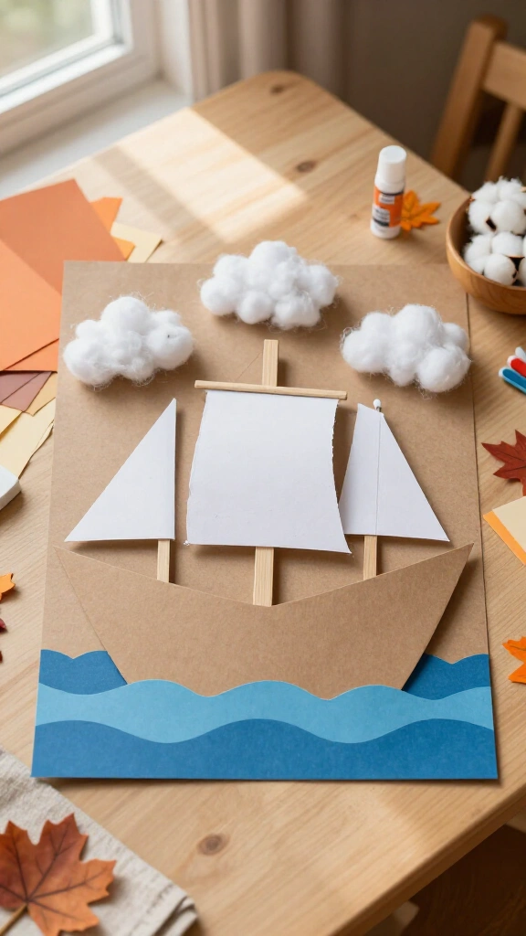 Handprint Mayflower ship