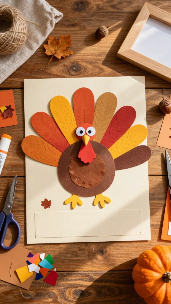 Handprint turkey keepsake
