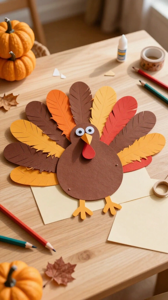 Handprint turkey keepsake