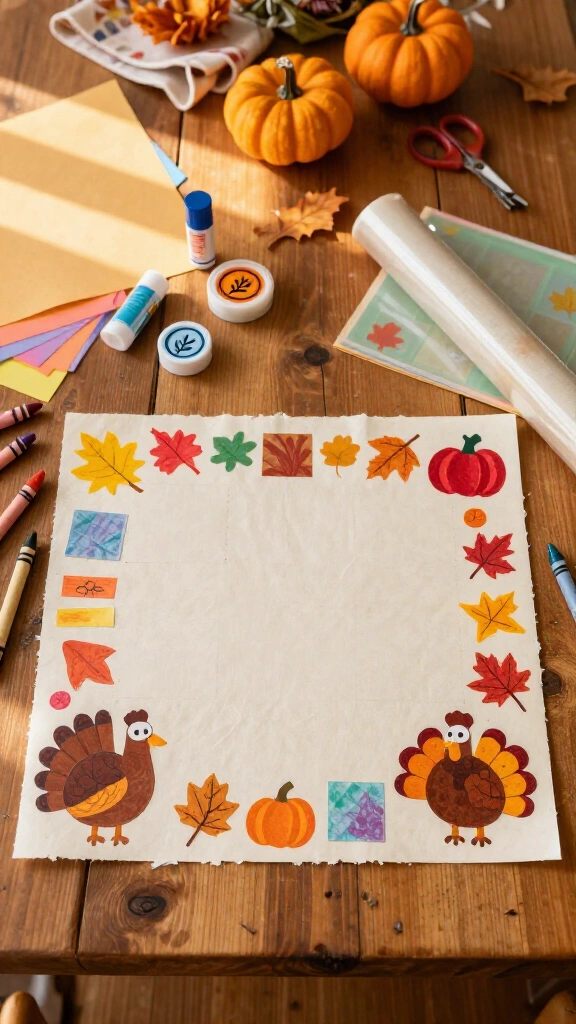 Thanksgiving placemat craft