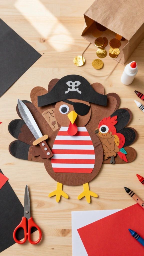 Pirate turkey disguise