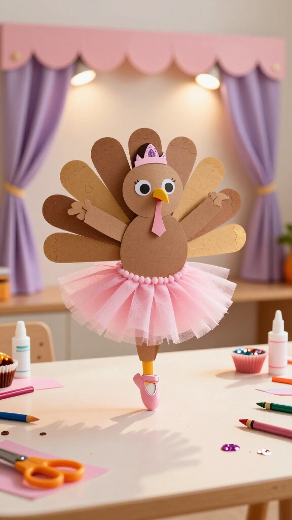 Ballerina turkey template