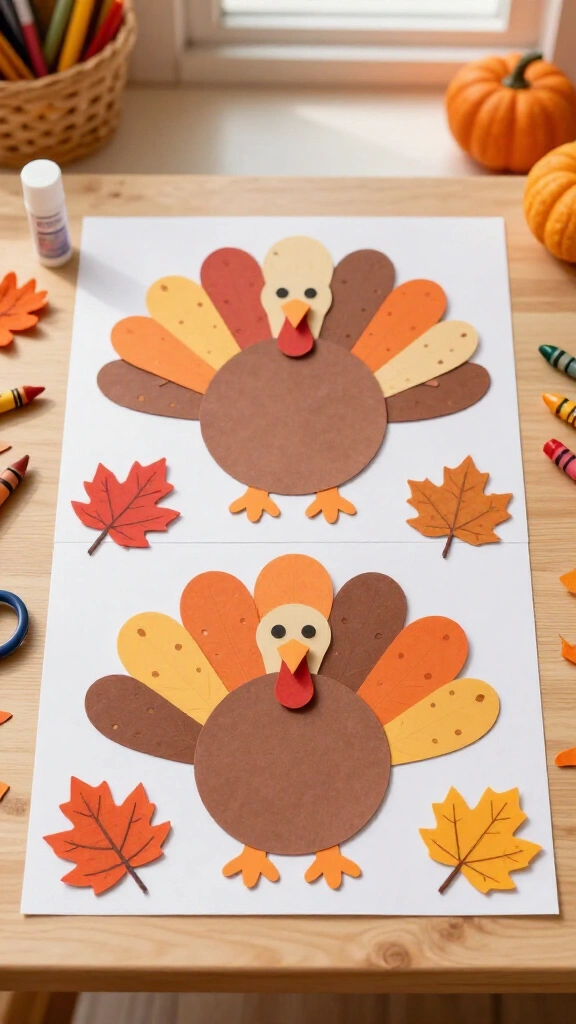 Build a turkey cut and paste template