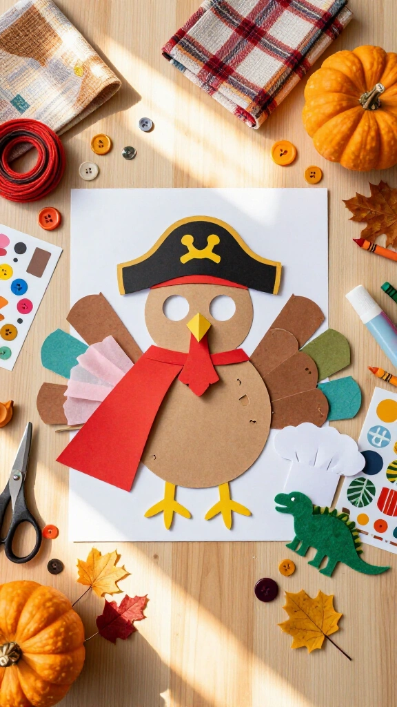 Turkey disguise template