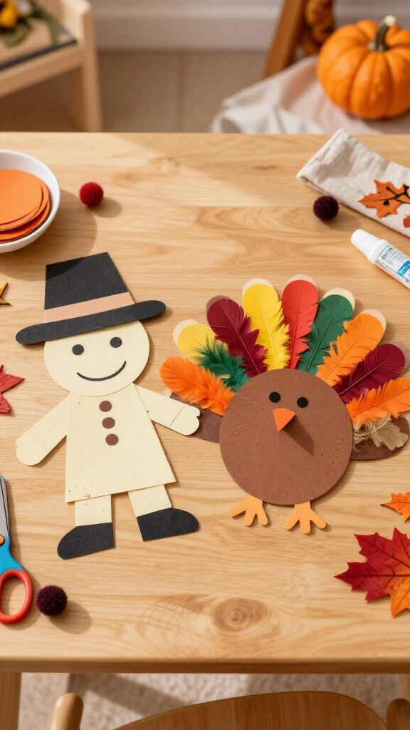 Pilgrim and turkey friendship craft