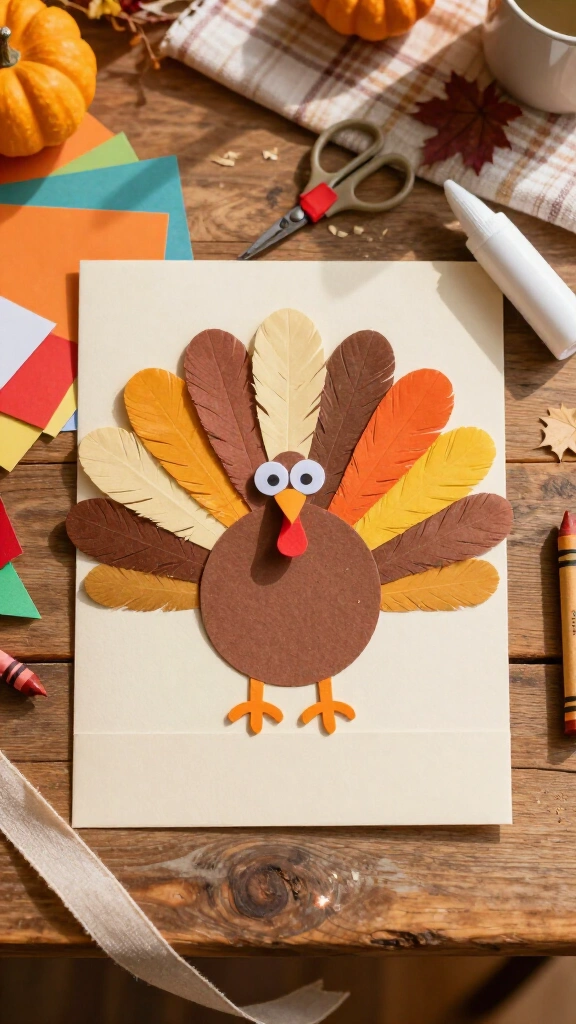 Handprint turkey keepsake