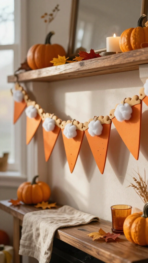 Pumpkin pie garland