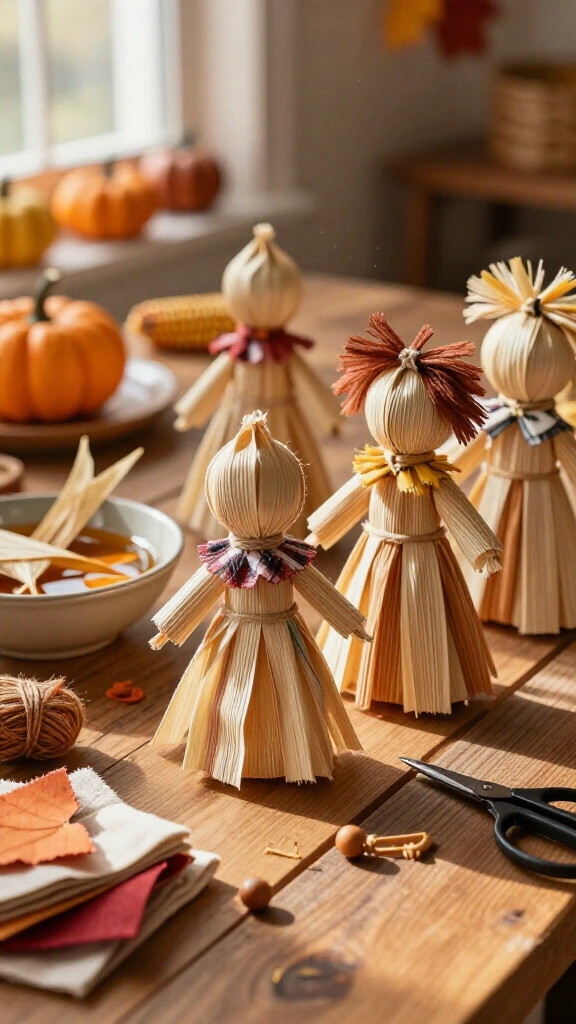 Corn husk dolls