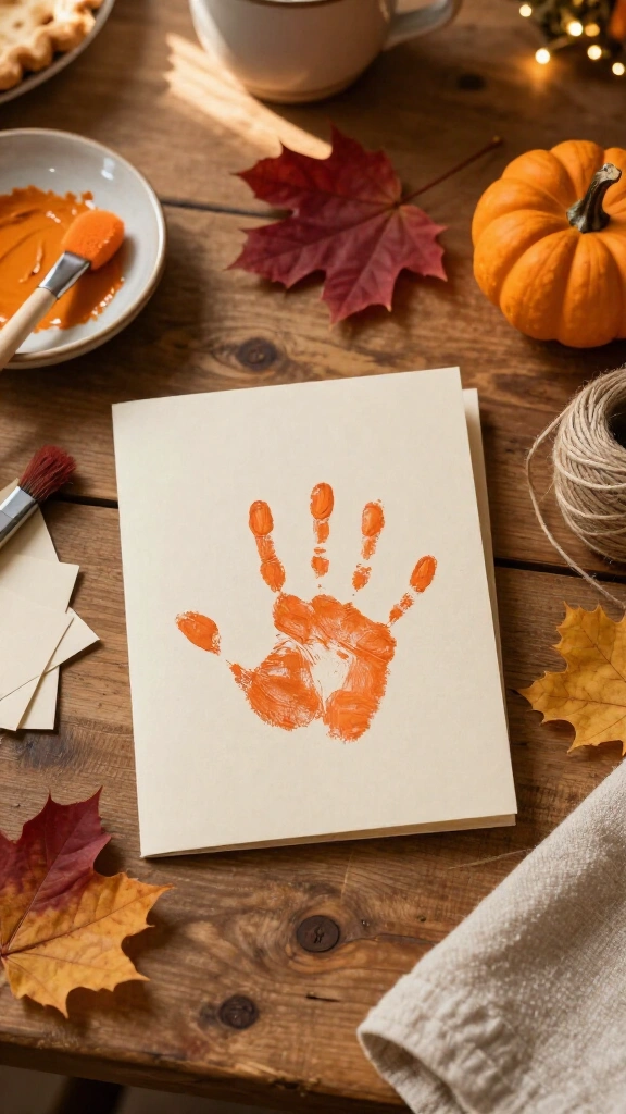 Gratitude handprint card for grandparents