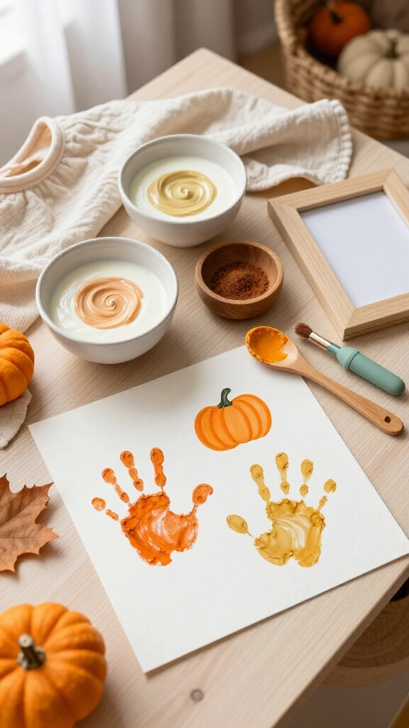 Pumpkin spice free scented paint art