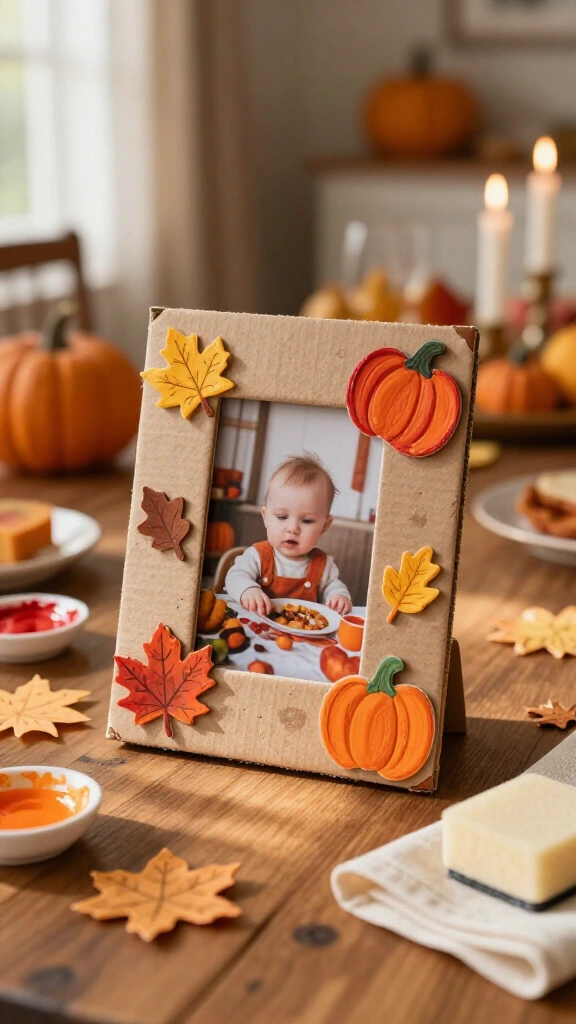First Thanksgiving photo frame craft