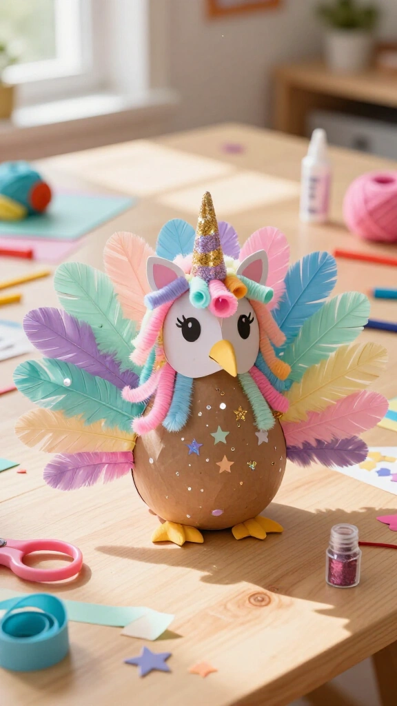 Unicorn turkey disguise