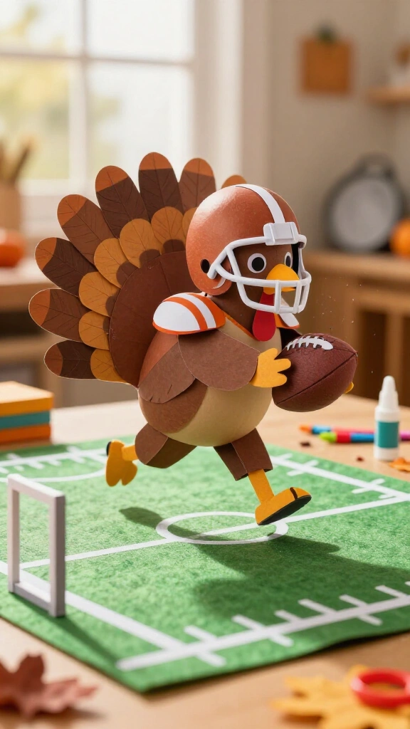 Football player turkey disguise