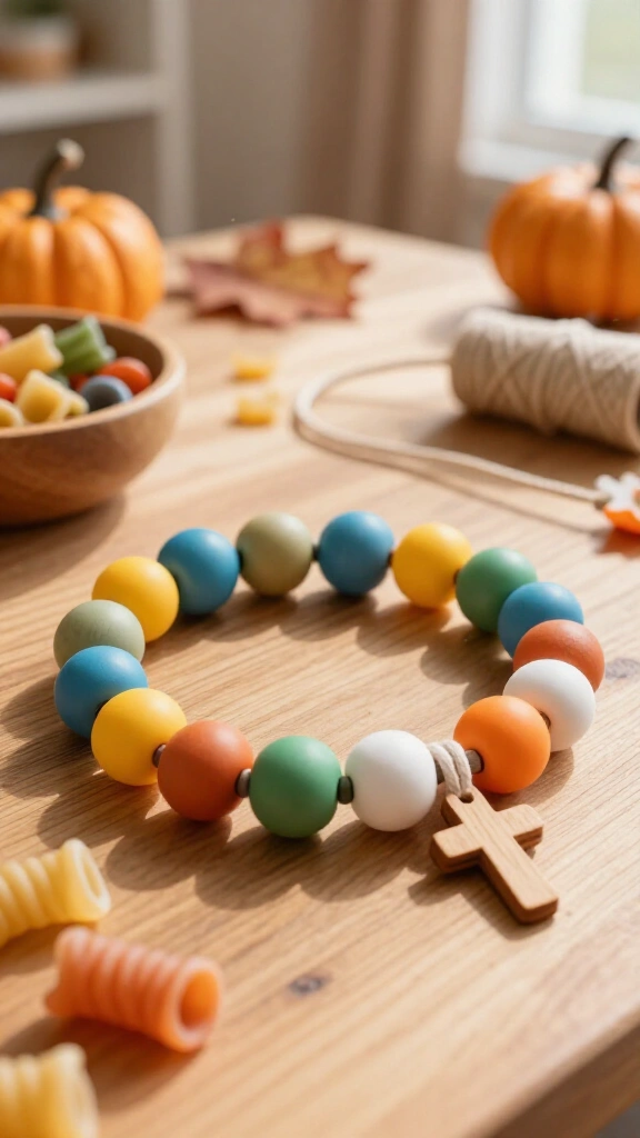 "Count your blessings" bead bracelet
