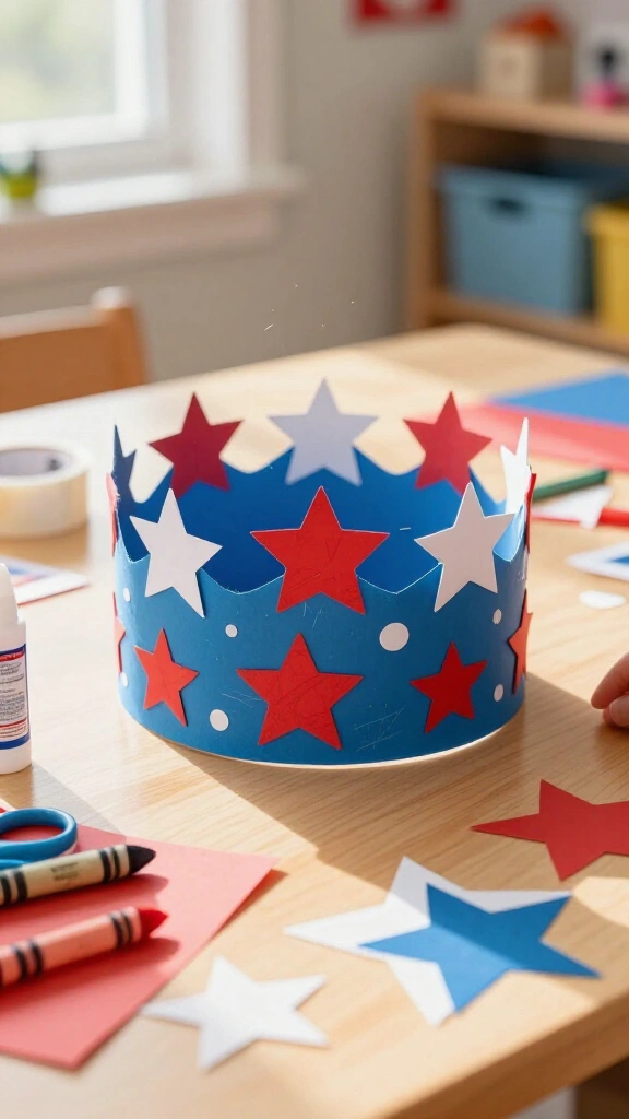 Star spangled crown