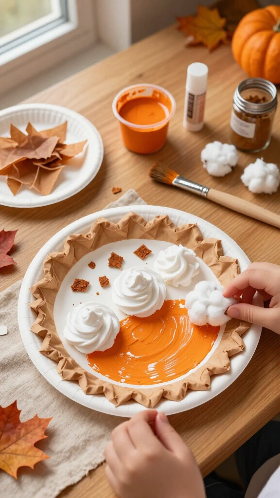 Paper plate pie craft