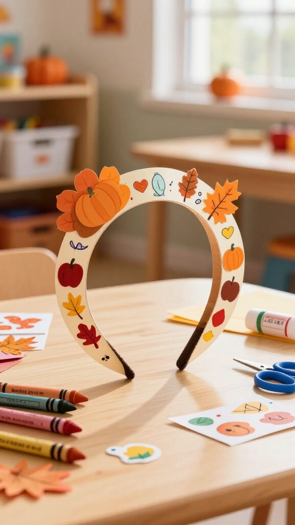 "I am thankful" sentence strip headband