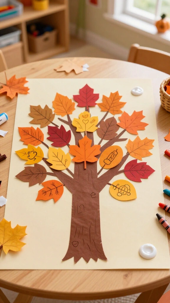 Thankful tree collage