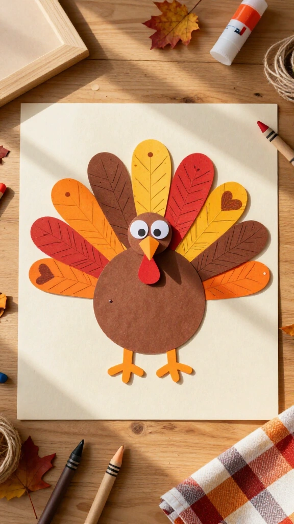 Gratitude handprint turkey keepsake