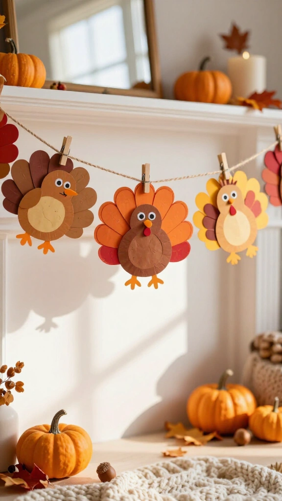 Thankful turkey garland