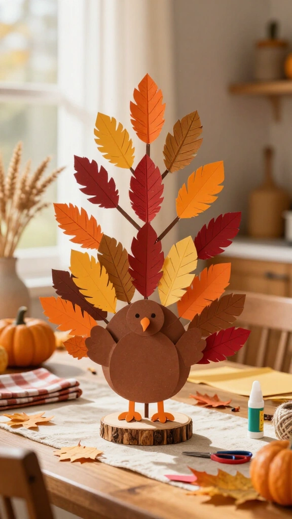 Family thankful turkey tree