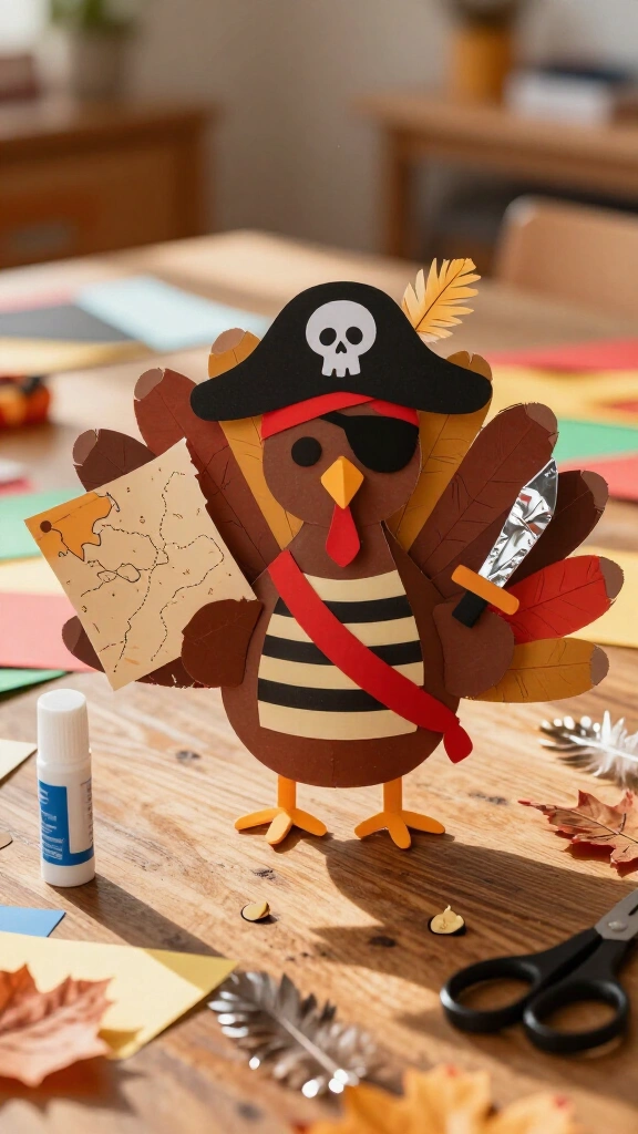 Pirate turkey disguise