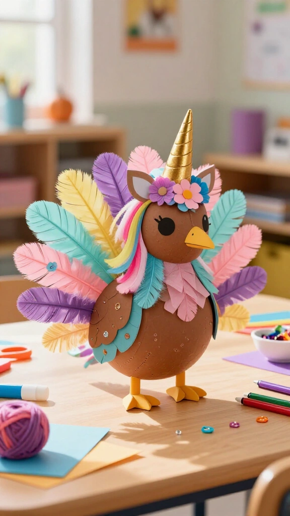 Unicorn turkey disguise