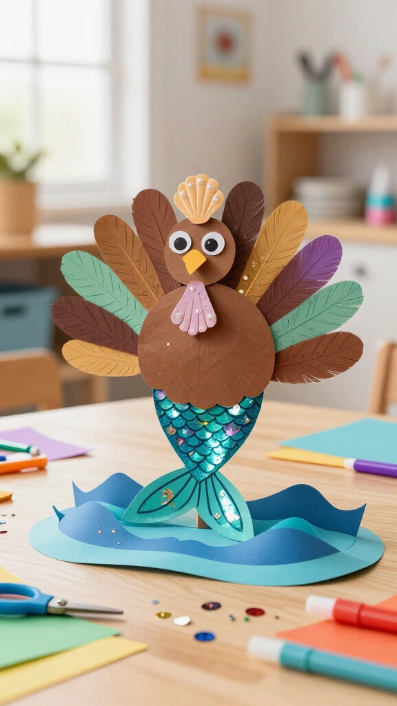 Mermaid turkey disguise