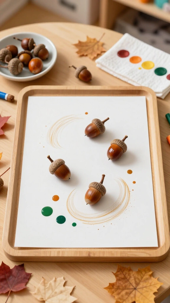 Acorn cap painting