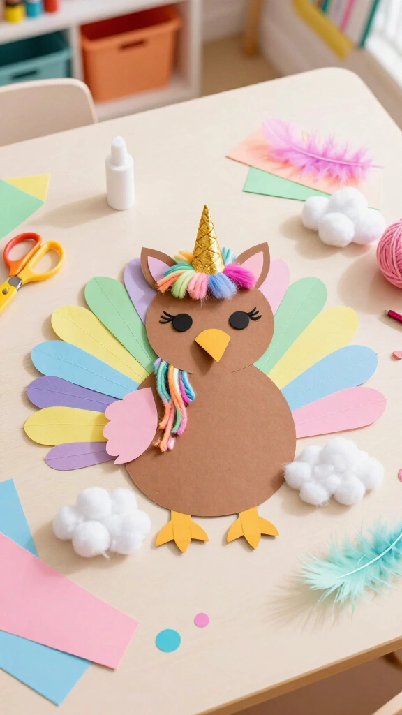 Unicorn turkey disguise