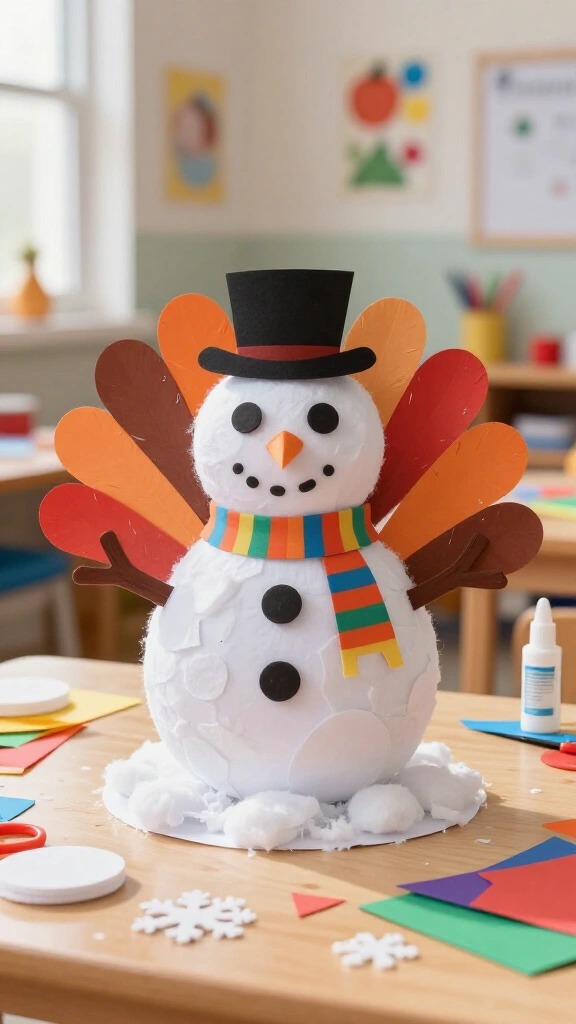 Snowman turkey disguise