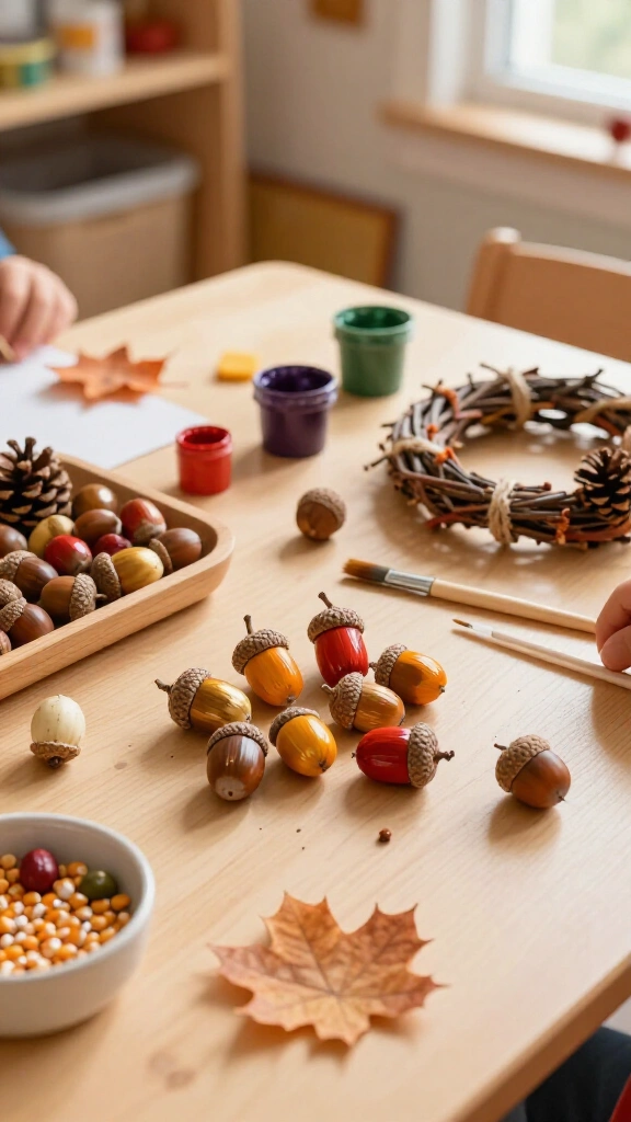 Acorn painting craft