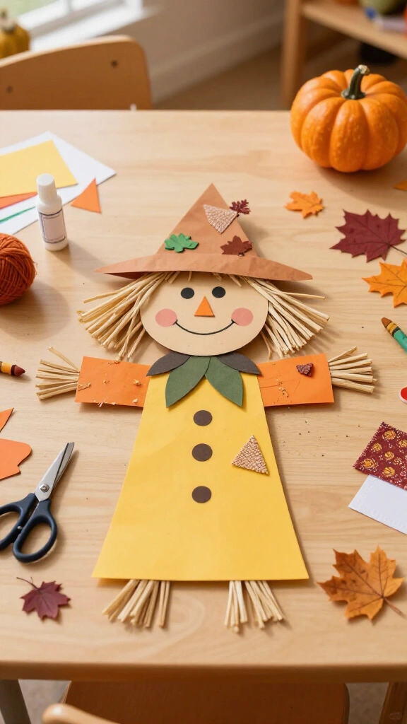 Scarecrow paper craft