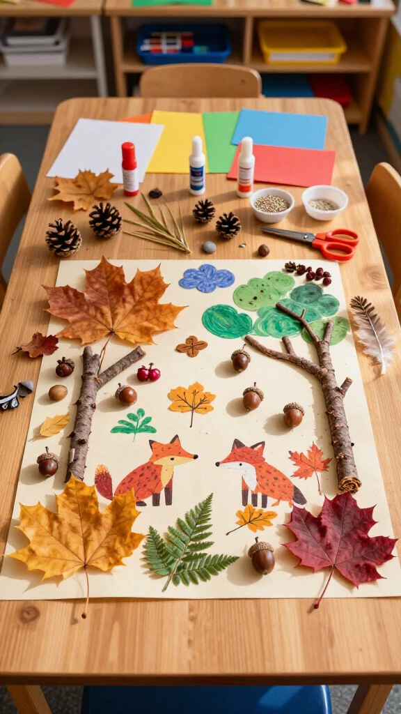 November nature collage