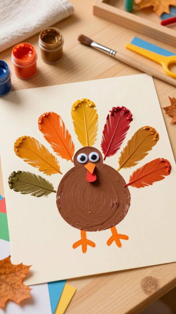 Classic handprint turkey keepsake