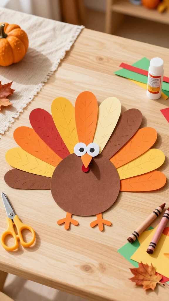 Thankful handprint turkey