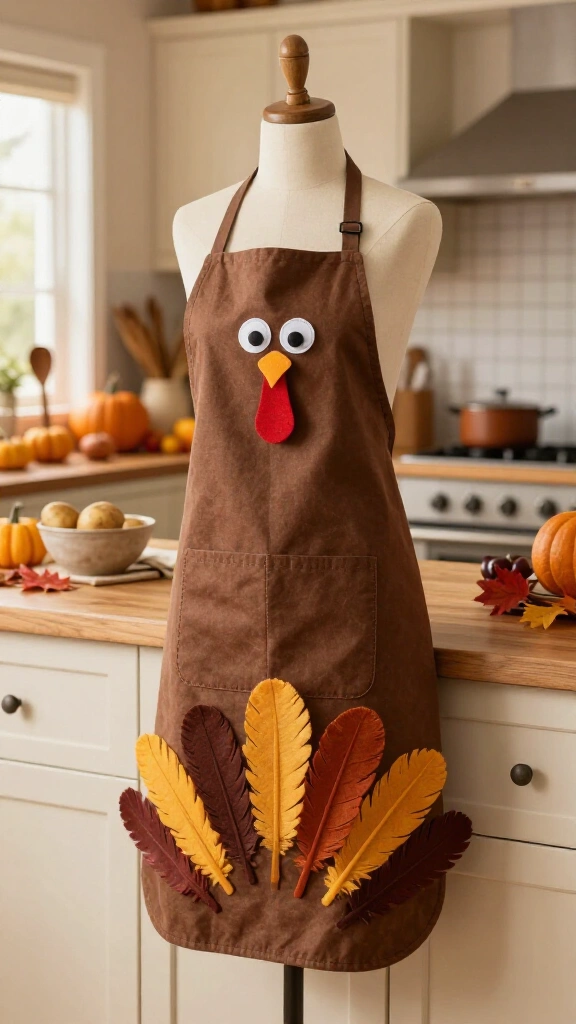 Turkey apron costume for cooks