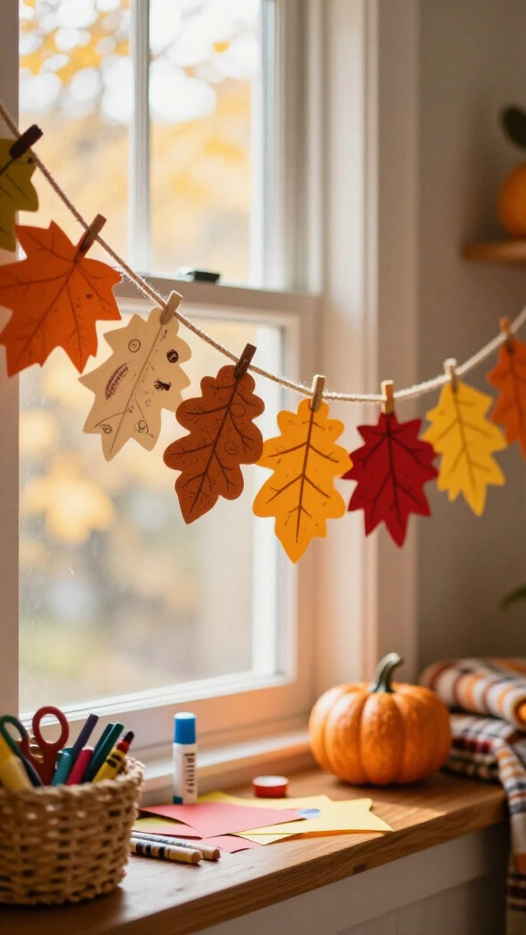 Thankful leaf garland