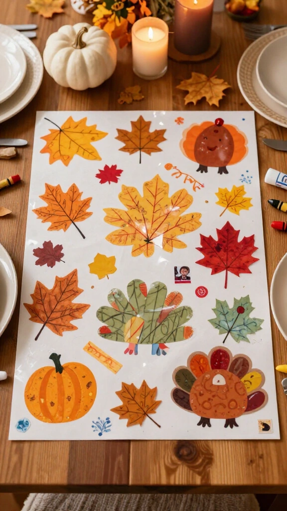 Thanksgiving placemat collage