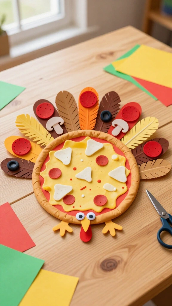 Turkey disguised as a pizza