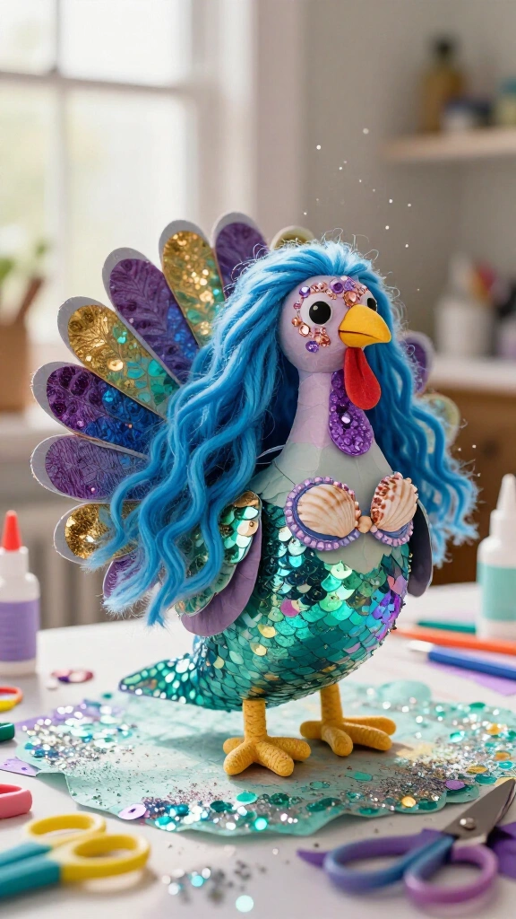 Turkey disguised as a mermaid