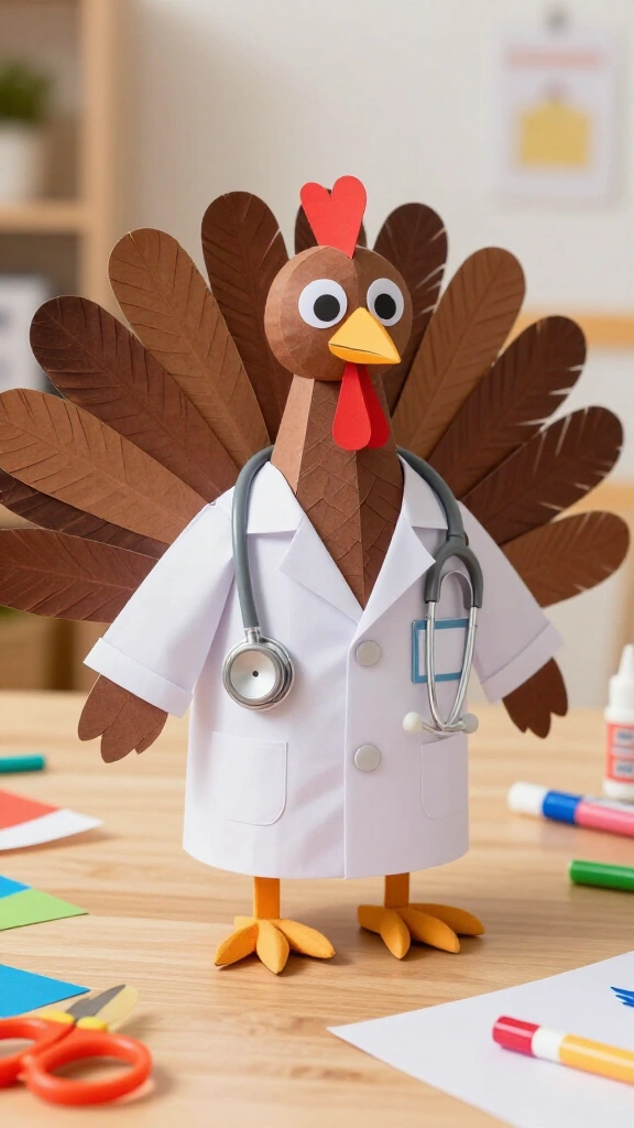 Turkey disguised as a doctor