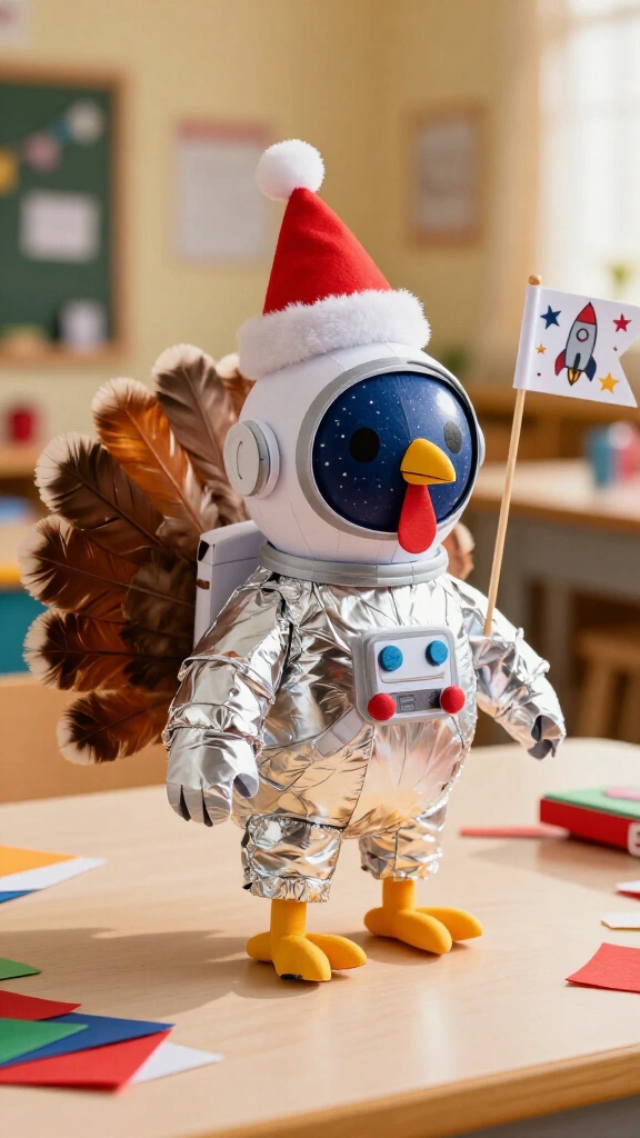 Santa astronaut turkey