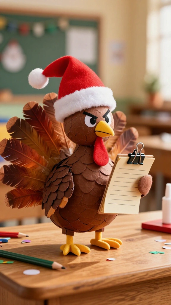 Santa's naughty list auditor turkey