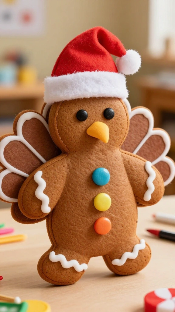 Gingerbread Santa turkey