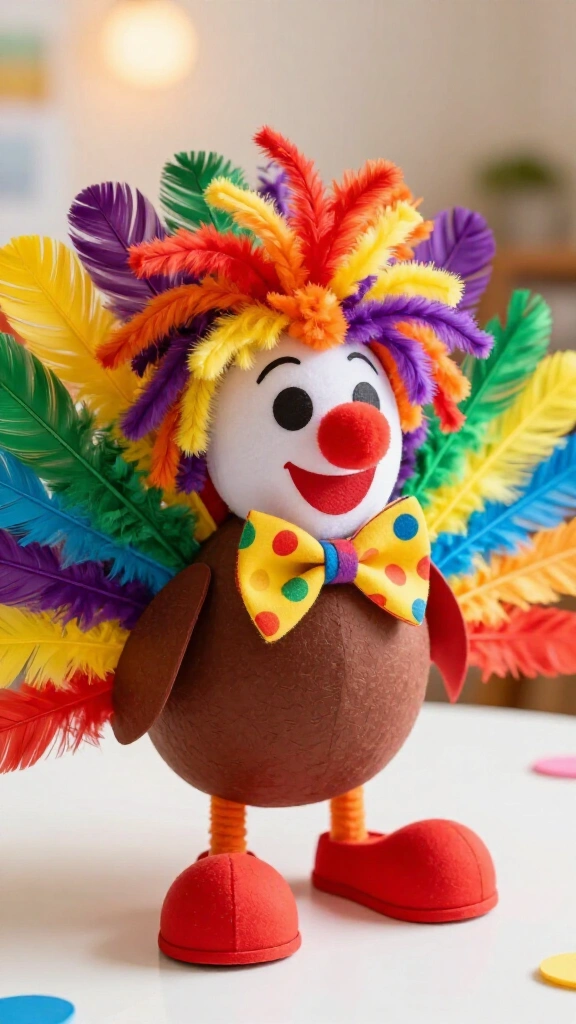 Turkey disguised as a clown