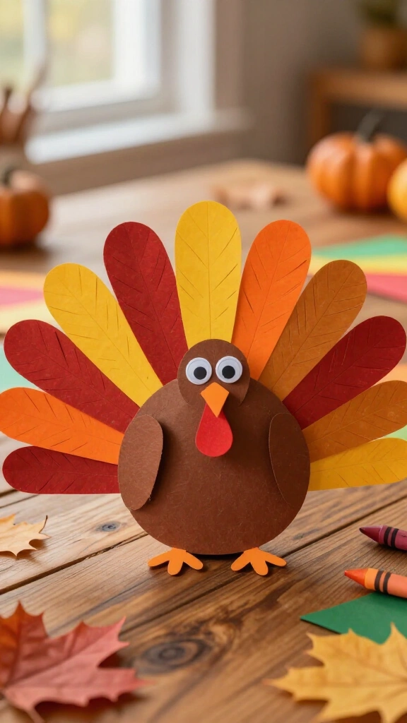 Classic handprint paper turkey