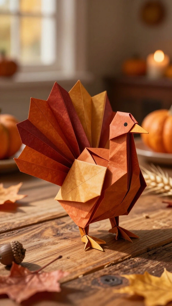Origami turkey